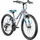 24" RH 30 cm grau/blau 21-Gang V-Brakes