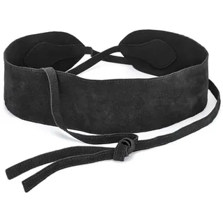 LASCANA Taillengürtel Leder schwarz 90