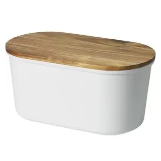 Echtwerk Brotbox Holz/Melamin Weiß