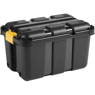 Tontarelli Aufbewahrungsbox mit Rollen 50L Lagerbox Regalbox Sammelbox mit Deckel Stapelbar