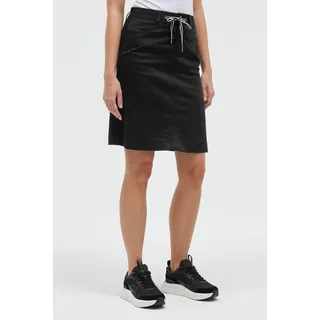Jeansrock SOCCX, Damen, Gr. M, schwarz, Denim/Jeans, Material: 98% Baumwolle, 2% Elasthan, unifarben, regular fit, Röcke Jeansrock, mit Taschen