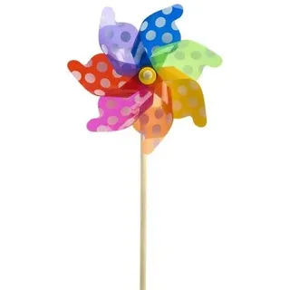 Trendline - Windrad Bunt Ø Ca. 32 Cm Windspiel Standhöhe: Ca. 74 Cm Windspirale