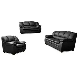 Cotta Couch 3-2-1 Garnitur 2-Sitzer + 2,5-Sitzer Schwarz