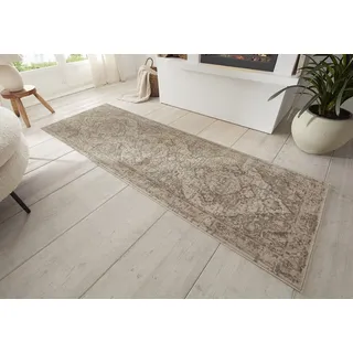 HANSE HOME Sand Kurzflorteppich 80 x 200 cm Beige/Braun