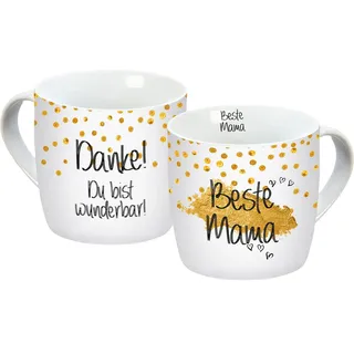 Geda Labels Tasse Beste Mama 0,3 l Weiß