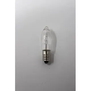 Rudolphs Schatzkiste Zubehör Ersatzteil Riffelkerze E10 3 W 29 Volt BxHxT 1,3x4,5x1,3cm NEU Lichterbogen Fensterbogen Spitzbogen Erzgebirge Weihnachten Bergbau Bergmann Licht Holz Dekoration