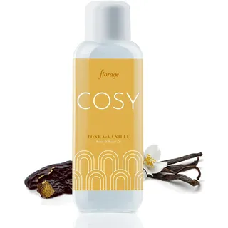 florage Raumduft Nachfüllflasche 500ml TONKA VANILLE für Reed Diffuser Duftstäbchen, Aroma Nachfüller für Stäbchen, Nachfüllpack für Lufterfrischer zum nachfüllen, Raumerfrischer refill