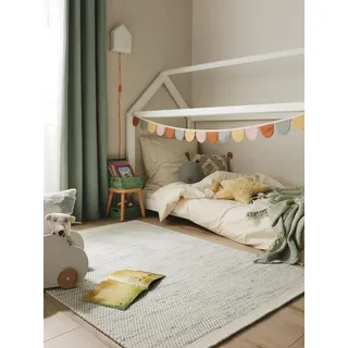 benuta Kinderteppich Rocky, rechteckig, Höhe: 5 mm, Kunstfaser, Berber, Ethno-Style, Wohnzimmer blau rechteckig | 200 cm x 300 cm x 5 mm