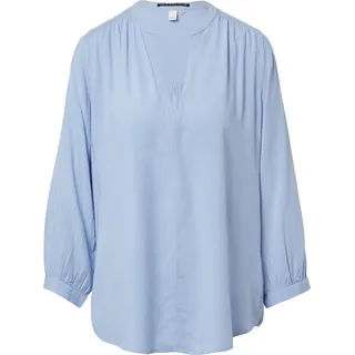 QS Viskose-Bluse mit Raffung an der Schulter - blau - 32