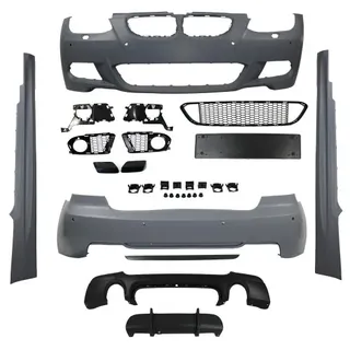 StoÃstangen Kit Satz inkl. Seitenschweller mit PDC-Bohrungen, inkl. 2 Diffusor /  Aussparung links/ rechts und Aussparung links passend für BMW E92/ E93, 3er, Bj. 2006-2010