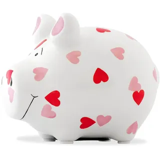 KCG Herzchen Sparschwein 12,5 cm