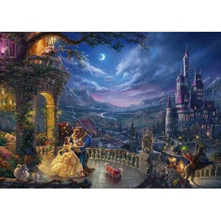 Disney Die Schöne und das Biest Tanz im Mondlicht Puzzle mit 1000 Teilen (Thomas Kinkade)