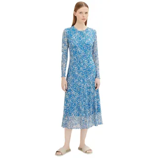 Tom Tailor Denim Damen Kleid PRINTED MESH Abstract Structure Print  31338 S