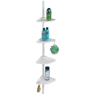 WENKO Teleskopablage »Compact«, Aluminium/Kunststoff, weiß - weiss
