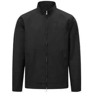 Allthemen Bomberjacke Bomberjacke Herren Relaxed Fit Herbstjacke Stehkragen Übergangszeit schwarz XXXL