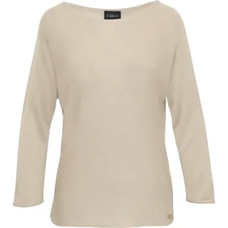 s.Oliver Feinstrickpullover mit Glitzergarn Beige 42