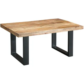 Riess-Ambiente Couchtisch IRON CRAFT 100cm Mangoholz Eisen Industrial Design Wohnzimmertisch