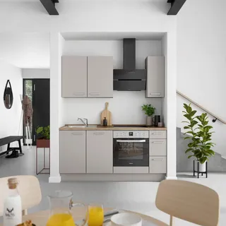 Nobilia Küchenzeile Touch II 180 cm grau