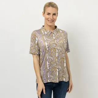 IN-PRINT Bluse, 1/2-Arm Knopfleiste