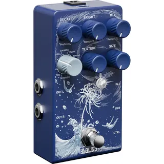 klowra Limbo Reverb Digitalpedal für E-Gitarre mit 9 Stereo-Ambient-Reverb-Typen, Analog Dry Through, True Bypass, Freeze & Infinity