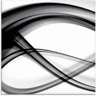 Glasbild ARTLAND "Abstrakte Komposition" Bilder Gr. B/H: 50 cm x 50 cm, Gegenstandslos, 1 St., schwarz Glasbilder in verschiedenen Größen