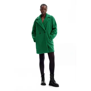 Desigual, Wickelmantel Bouclé, Polyester, GrüN, XS, GREEN, XS