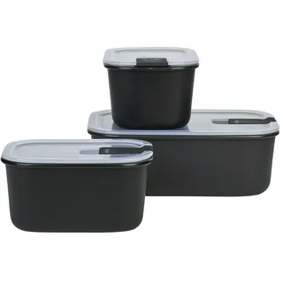 Mepal Frischhaltedosen  Easyclip , schwarz , Glas , Kunststoff