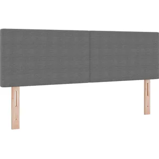 vidaXL Kopfteil mit Kopfteil Hellgrau 144 cm Rippstoff