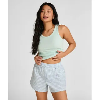 Hunkemöller Pyjama Pyjama Short Seersucker blau XS