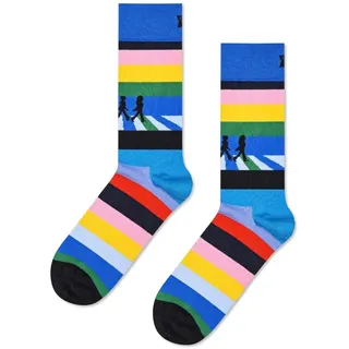 Happy Socks Herren und Damen The Beatles Abbey Road Crossing 2019 Baumwolle Socken Packung mit 1 - 40-45