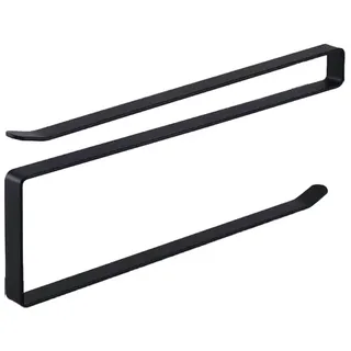 1pcs Küchenrollenhalter Ohne Bohren Schwarz, Küchen Organizer Rollenhalter Schrank, Halterung Küchenrolle Hängend, Küchenpapierhalter für Küche, Halter für Küchenrolle Selbstklebend
