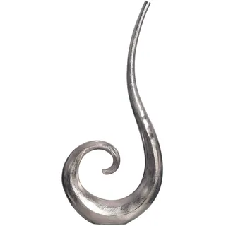 FineBuy Bodenvase 100 cm Silber