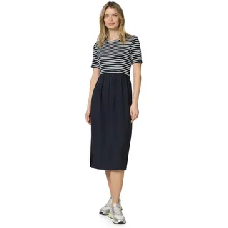 STREET ONE Midikleid Blau/Weiß 42