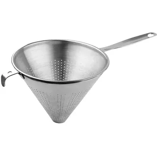 Tubayia Edelstahl Trichter Filter Küche Sieb Trichter Spitzsieb für Saft, Gewürze, Pulver (16 cm)