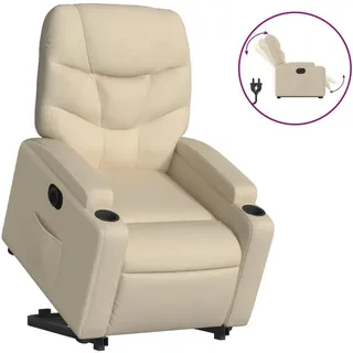 vidaXL Relaxsessel mit Aufstehhilfe Elektrisch Creme 146 x 78 x 0 cm Beige