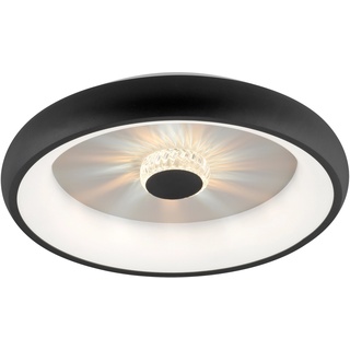 Leuchten Direkt LED-Deckenleuchte Vertigo Ø 46,5 cm Schwarz