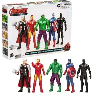Hasbro Marvel 5 figurek 15 cm (Thor / Iron Man / Hulk / Captain America / Black Panther)