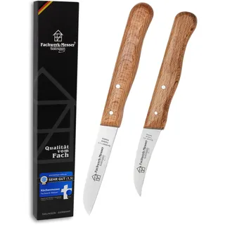 Fachwerk-Messer Gemüsemesser Set Solingen - Schälmesser-Set - Testsieger - Made in Solingen/Germany Küchenmesser Rostfrei Buchenholz