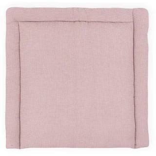 KraftKids Wickelauflage in Waffel Piqué rosa, Wickelunterlage 75x70 cm (BxT), Wickelkissen