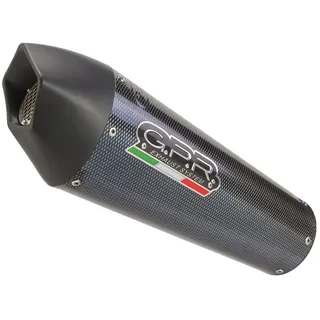 Gpr Exhaust Systems Gp Evo4 Poppy Double Aprilia Dorsoduro 900 17-20 Euro 4 Homologierter Slip On Schalldämpfer - Carbon / Matt Black - Homologated