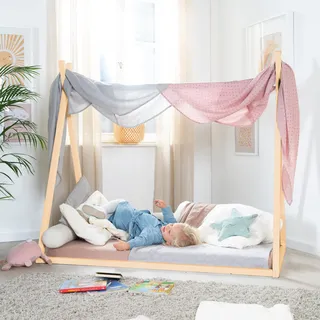 roba Tipibett 70 x 140 cm Montessori Bambus