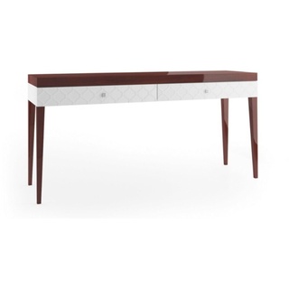 JVmoebel Konsolentisch, Designer Holz Konsolentisch Tisch Konsole Konsolentische Schmink Tisch braun|weiß