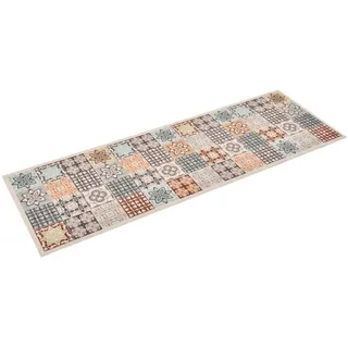 vidaXL Küchenteppich Waschbar Mosaik Mehrfarbig 60x180 cm