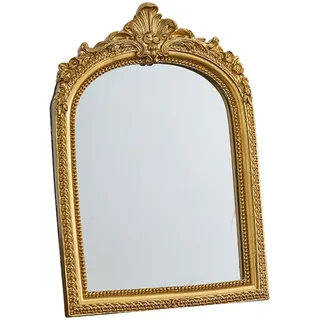 Ioensy Vintage Schminkspiegel, Tischspiegel, Gebogener Schminkspiegel mit Harzrahmen, Dekorativ für Hochzeiten, 28 cm X 2 cm X 24.5
