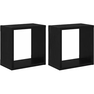 vidaXL Wandregal 26 x 15 x 26 cm Schwarz