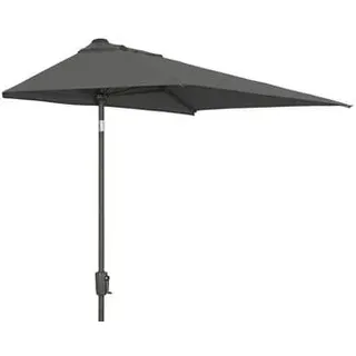 Dehner Balkonschirm Chios, rechteckig, ca. B210/T130 cm, Dunkelgrau