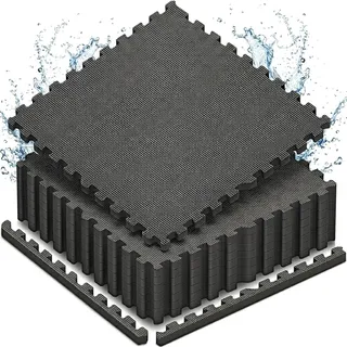 tillvex® Pool Unterlage 8 Stück - 62,5x62,5cm | Unterlegmatte 1 cm Dicke | Bodenmatte Pool Planschbecken & Whirlpool | Poolmatte Bodenmatte Outdoor | Poolunterlage Bodenschutz Matten wärmeisolierend