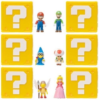 Super Mario Movie Mini World 3.8cm Figure in Question Block with Scene W1 Asst.