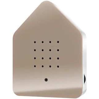 RELAXOUND ORIGINAL Zwitscherbox Taupe | – Moderne Vogelgezwitscher Box – Entspannender Vogelgesang – Bewegungsmelder mit Sound – Naturgeräusche Soundbox