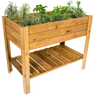 NATIV Hochbeet 110 x 60 x 88 cm Braun